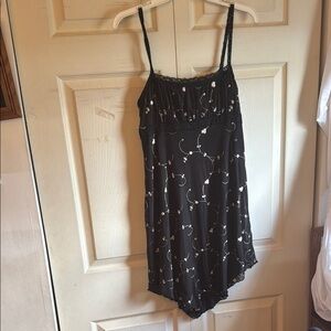 Urban outfitters Black Floral Slip Dress